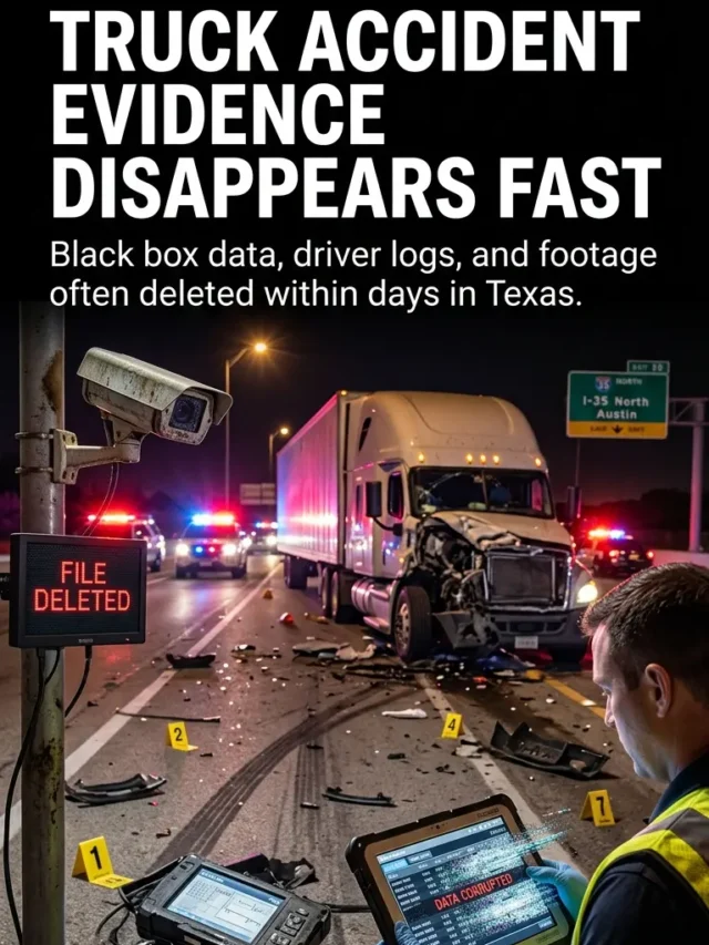 Critical Truck Accident Evidence Disappears Fast