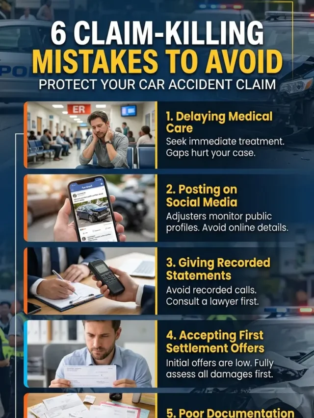 Common Mistakes That Can Destroy Your Accident Claim