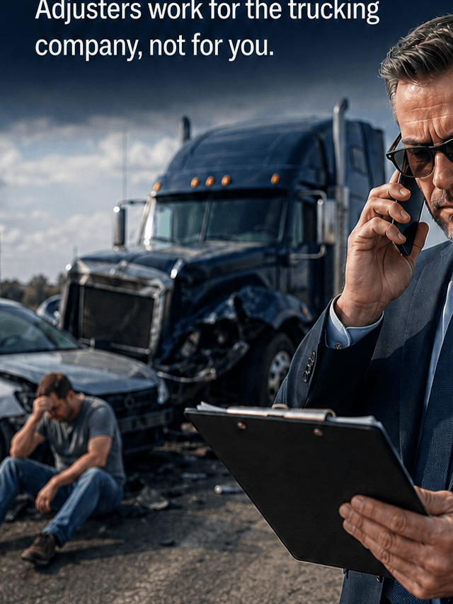 Never Talk to a Trucking Adjuster Alone
