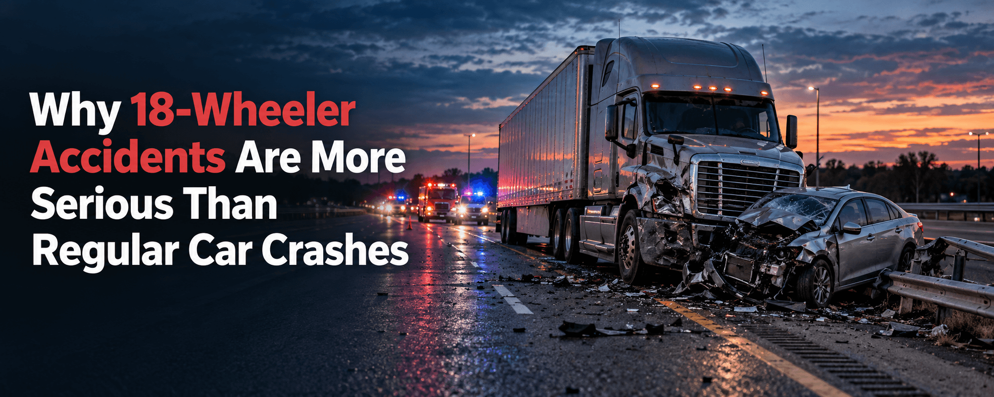 18-Wheeler Accidents Are More Serious Than Regular Car Crashes
