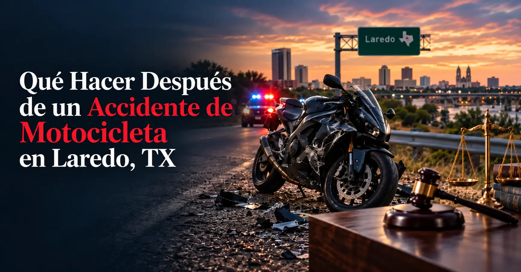 Qué Hacer Después de un Accidente de Motocicleta en Laredo, TX