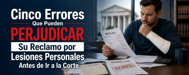 5 Errores que Perjudican su Reclamo por Lesiones