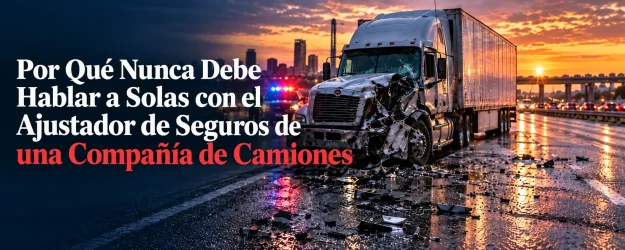Por Qué Nunca Debe Hablar a Solas con el Ajustador de Seguros de una Compañía de Camiones